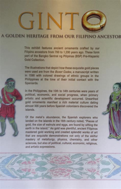 Ginto A Golden Heritage From Our Filipino Ancestor : Philippine .